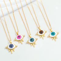 Fashion Devil's Eye Ethnic Totem Eye Pendant Clavicle Chain Wholesale Nihaojewelry main image 6