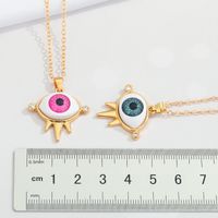 Fashion Devil's Eye Ethnic Totem Eye Pendant Clavicle Chain Wholesale Nihaojewelry main image 3