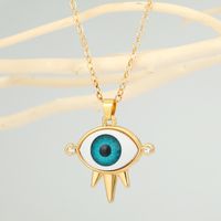 Mode Teufels Auge Ethnisch Totem Augen Anhänger Schlüsselbein Kette Großhandel Nihao Schmuck main image 2