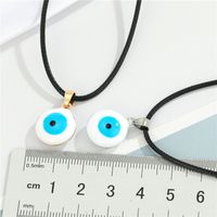 Wholesale Jewelry Blue Eye Dripping Oil Pendant Necklace Nihaojewelry main image 5