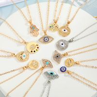 Wholesale Jewelry Fashion Eye Alloy Pendant Necklace main image 1