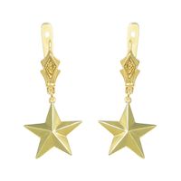 Korean Three-dimensional Eight-pointed Star Copper Earrings Wholesale Nihaojewelry main image 1
