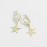 Korean Three-dimensional Eight-pointed Star Copper Earrings Wholesale Nihaojewelry main image 3