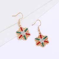 Cartoon Christmas Tree Santa Claus Seris Earrings Wholesale Nihaojewelry main image 3