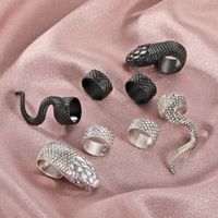 Fashion New Punk Snake-shaped Ring 4-piece Set Wholesale Nihaojewelry main image 5