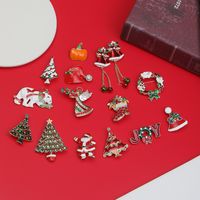 Wholesale Jewelry Christmas Tree Snowman Brooch Nihaojewelry main image 3