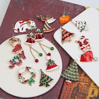 Wholesale Jewelry Christmas Tree Snowman Brooch Nihaojewelry main image 6