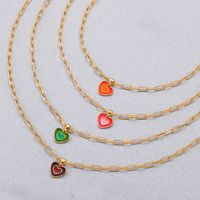 Fashion Double Heart Necklace Wholesale Nihaojewelry main image 1