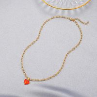 Fashion Double Heart Necklace Wholesale Nihaojewelry main image 4