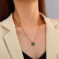 Fashion Double Heart Necklace Wholesale Nihaojewelry main image 6