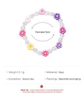 Wholesale Jewelry Imitation Pearl Flower Soft Pottery Bracelet Nihaojewelry main image 4