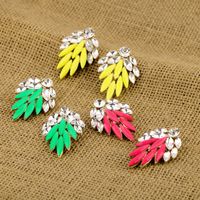 Fashion Vintage Color Flower Crystal Gem Earrings Wholesale Nihaojewelry main image 2
