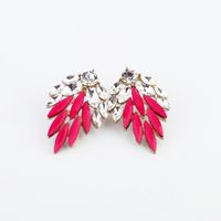 Fashion Vintage Color Flower Crystal Gem Earrings Wholesale Nihaojewelry main image 4