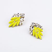 Fashion Vintage Color Flower Crystal Gem Earrings Wholesale Nihaojewelry main image 5