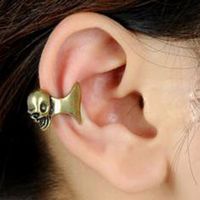 Wholesale Jewelry Retro Skull Shape Copper Ear Clip Nihaojewelry main image 4