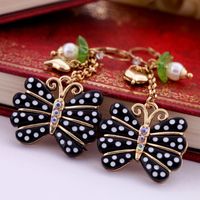 European And American Retro Diamonds Earrings Design Personality Spot Butterfly Studs Internet Celebrity Same Style Cold Style Ear Rings Fashion main image 1