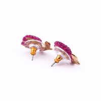 Boucles D&#39;oreilles En Strass Incrustées De Fleurs Simples Vintage En Gros Nihaojewelry main image 5