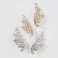 Retro Full Diamond Earrings Angel Wings Earrings Wholesale Nihaojewelry main image 5