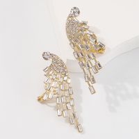 Boucles D&#39;oreilles Rétro Pleines De Diamants Boucles D&#39;oreilles Angel Wings En Gros Nihaojewelry main image 4