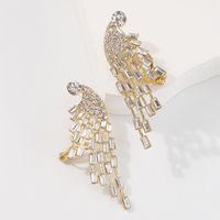 Retro Full Diamond Earrings Angel Wings Earrings Wholesale Nihaojewelry main image 4