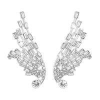 Retro Full Diamond Earrings Angel Wings Earrings Wholesale Nihaojewelry main image 3