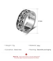 Retro Halloween Punk Skull Hollow Ring Wholesale Nihaojewelry main image 6