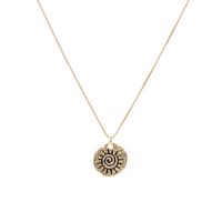 Retro Sun Oil Dropped Stainless Steel Necklace Wholesale Nihaojewelry main image 5