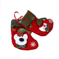 Snowflake Christmas Little Socks Gift Bag Christmas Tree Ornaments Children Candy Bag Elderly Snowman Gift Bag Wholesale main image 6