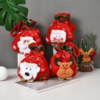 Christmas Three-dimensional Doll Candy Brushed Fabric Bag Decorations Wholesale Nihaojewelry main image 1