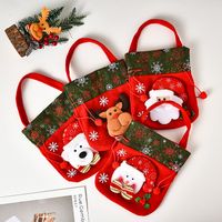 Christmas Three-dimensional Doll Candy Brushed Fabric Bag Decorations Wholesale Nihaojewelry main image 3