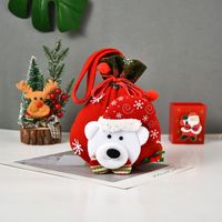 Christmas Three-dimensional Doll Candy Brushed Fabric Bag Decorations Wholesale Nihaojewelry main image 5