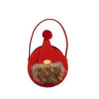 Christmas Non-woven Santa Claus Round Tote Candy Decoration Bag Wholesale Nihaojewelry main image 6