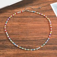 Ethnic Flower Handmade Color Beads Necklace Wholesale Nihaojewelry sku image 3