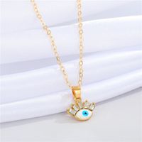 Wholesale Jewelry Fashion Eye Alloy Pendant Necklace sku image 2
