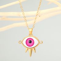 Fashion Devil's Eye Ethnic Totem Eye Pendant Clavicle Chain Wholesale Nihaojewelry sku image 4