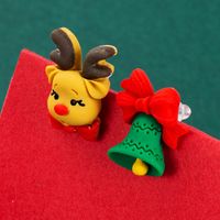 Christmas Series Resin Santa Claus Gift Earrings Wholesale Nihaojewelry sku image 3