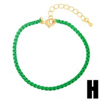 Wholesale Jewelry Bohemia Style Colorful Dripping Oil Copper Bracelet Nihaojewelry sku image 8