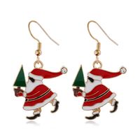 Cartoon Christmas Tree Santa Claus Seris Earrings Wholesale Nihaojewelry sku image 9