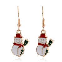 Cartoon Christmas Tree Santa Claus Seris Earrings Wholesale Nihaojewelry sku image 2