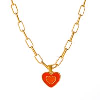 Fashion Double Heart Necklace Wholesale Nihaojewelry sku image 1