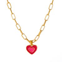 Fashion Double Heart Necklace Wholesale Nihaojewelry sku image 2