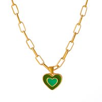 Fashion Double Heart Necklace Wholesale Nihaojewelry sku image 3