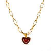 Fashion Double Heart Necklace Wholesale Nihaojewelry sku image 4