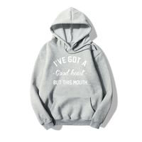 Letter Printed Hooded Loose Long-sleeved Sweater Wholesale Nihaojewelry main image 3