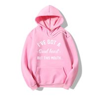 Letter Printed Hooded Loose Long-sleeved Sweater Wholesale Nihaojewelry main image 4