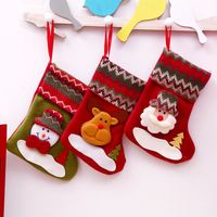 Santa Claus Socks Candy Gift Bags Christmas Decorations Wholesale Nihaojewelry main image 1