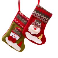 Santa Claus Chaussettes Bonbons Sacs Cadeaux Décorations De Noël En Gros Nihaojewelry main image 6
