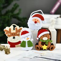 Creative Christmas Decoration Three-dimensional Doll Candy Tote Bag Wholesale Nihaojewelry main image 4