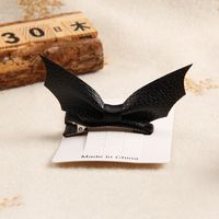 New Halloween Bat Leather Hairpin Wholesale Nihaojewelry main image 5
