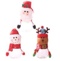 New Creative Christmas Transparent Plastic Doll Candy Jar Wholesale Nihaojewelry main image 3